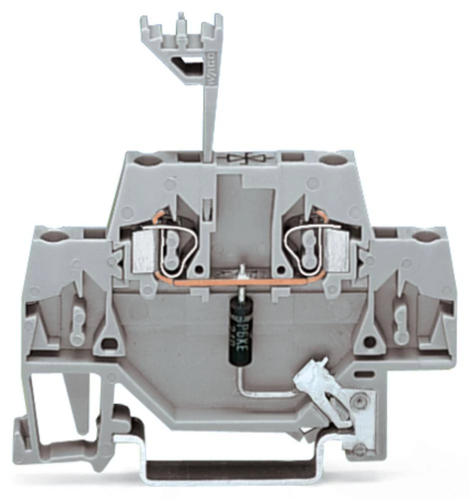WAGO 280-502/281-603 stezaljka 5 mm opruga : L sive boje 50 komada slika