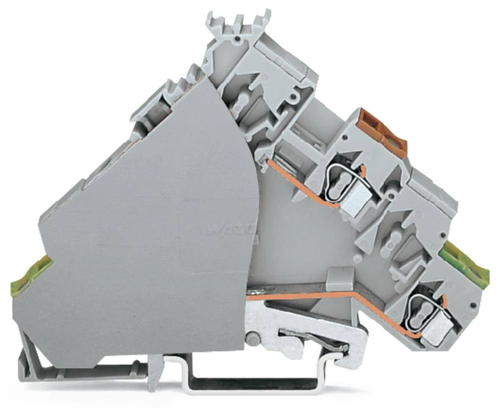 WAGO 280-586 aktuatorska stezaljka 6 mm opruga : L sive boje 50 komada slika