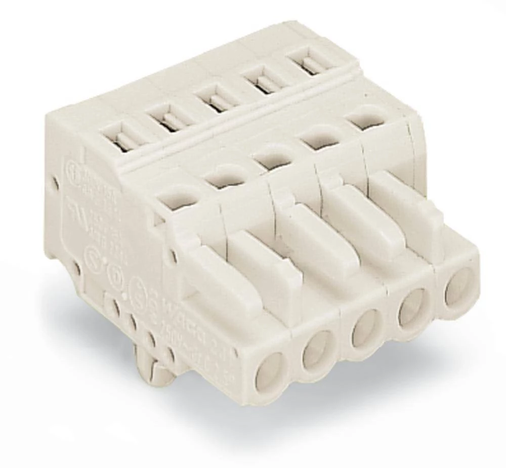 WAGO kučište utičnice-Kabel 721 broj polova ukupno 10, razmaci: 5 mm 721-110/008-000/037-000 25 komada slika