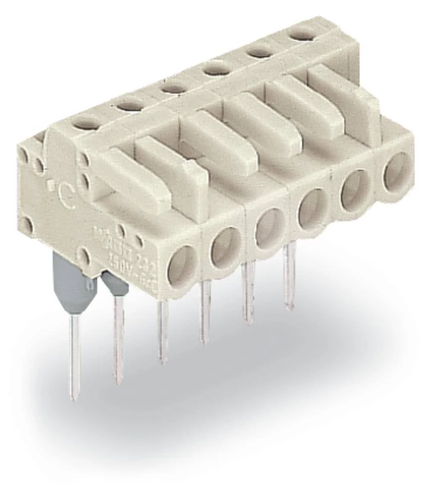WAGO kučište utičnice-pločica 722 broj polova ukupno 14, razmaci: 5 mm 722-244/005-000 25 komada slika