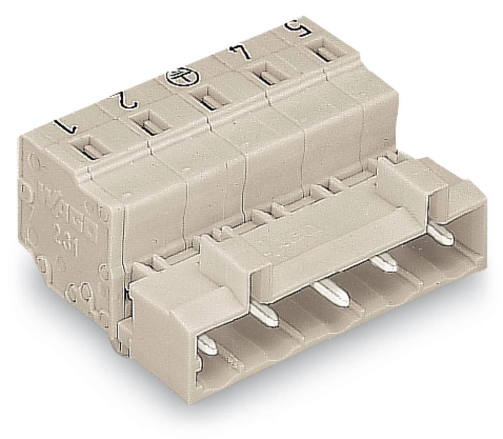 WAGO letva s muškim kontaktima (standardna) 2080 broj polova ukupno 4, razmaci: 7.50 mm 723-604/018-000 50 komada slika