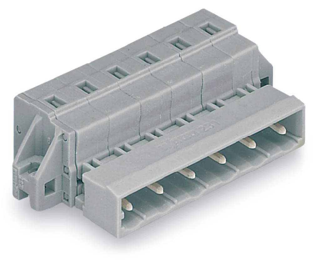 WAGO letva s muškim kontaktima (standardna) 2081 broj polova ukupno 7, razmaci: 7.50 mm 731-607/019-000 25 komada slika