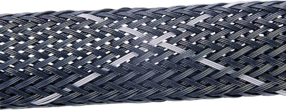 HellermannTyton 170-50120 HEGPV0X12-PBT-BK-C4 pletena crijeva crne boje, sive boje Polyester 6 do 19 mm po metru slika