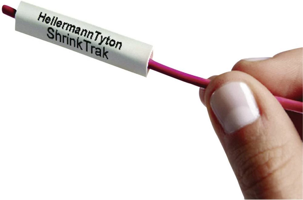 Markeri za termo skupljajuće cijevi, montiranje: područje izpisa: 48 x 8 mm bijele boje HellermannTyton slika