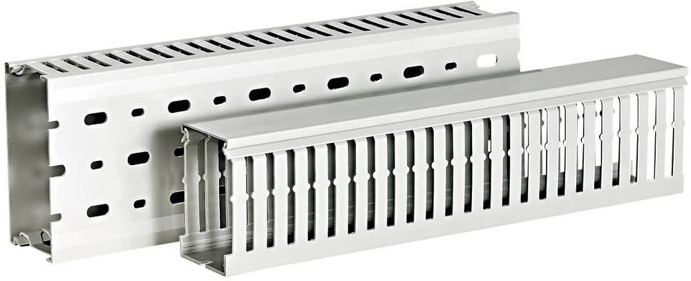 Kanal za kabele Flexkanal (D x Š x V) 2000 x 50 x 75 mm HellermannTyton 185-40358 28 m sive boje (RAL 7030) slika