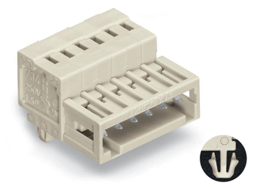 WAGO letva s muškim kontaktima (standardna) 2140 broj polova ukupno 3, razmaci: 3.50 mm 734-303/018-000 100 komada slika
