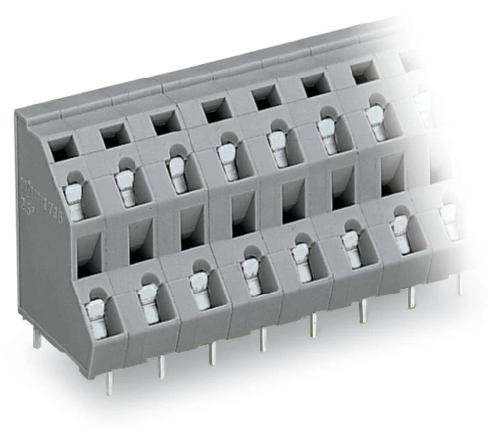 WAGO dvokatna stezaljka 2.50 mm broj polova 12 sive boje 42 komada slika