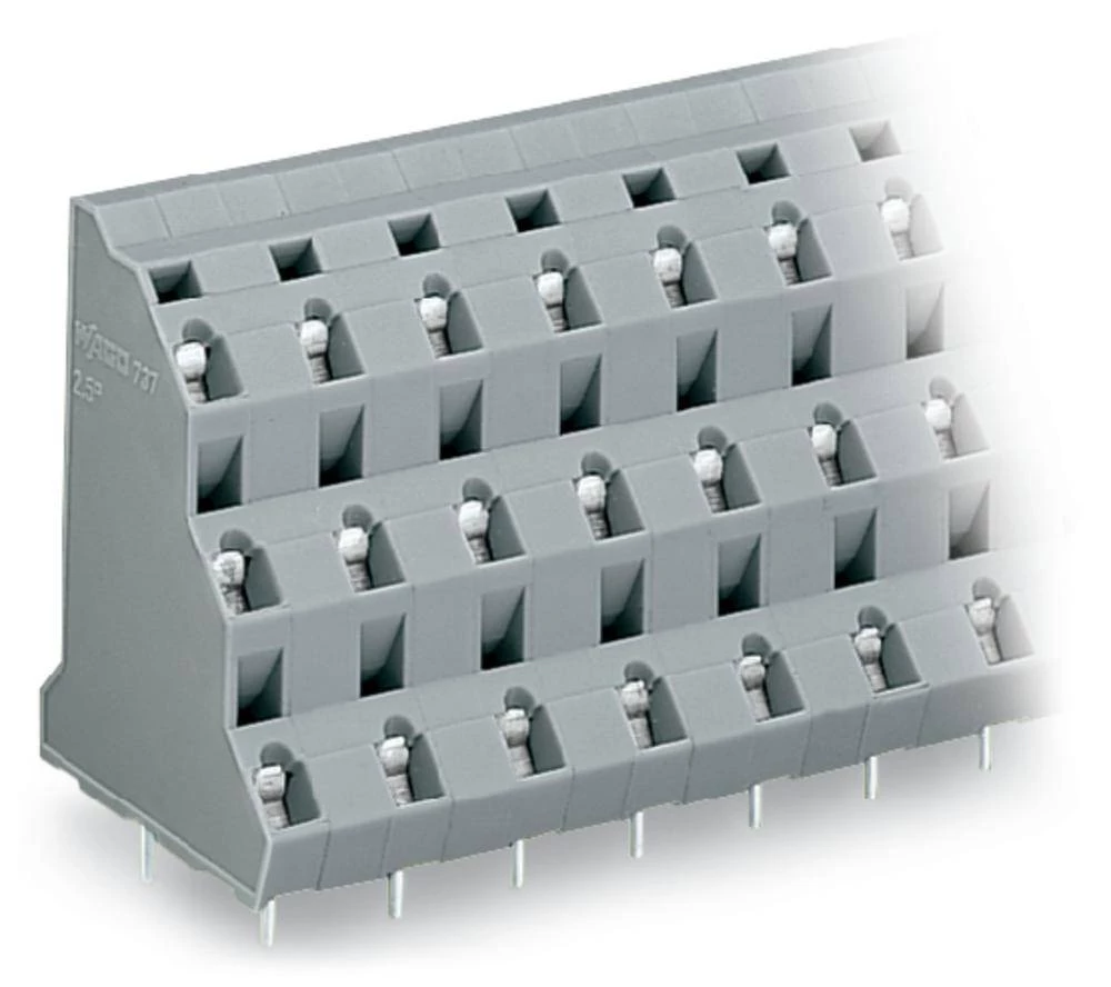 WAGO troetažna stezaljka 2.50 mm broj polova 24 sive boje 12 komada slika