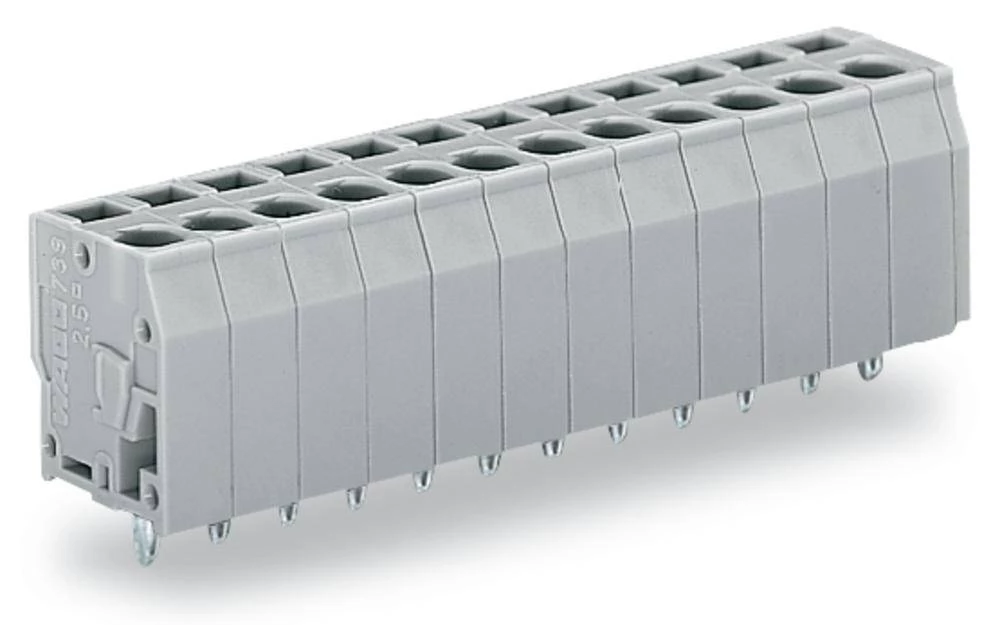 WAGO Opružni blok s stezaljkama 2.50 mm broj polova 9 sive boje 100 komada slika