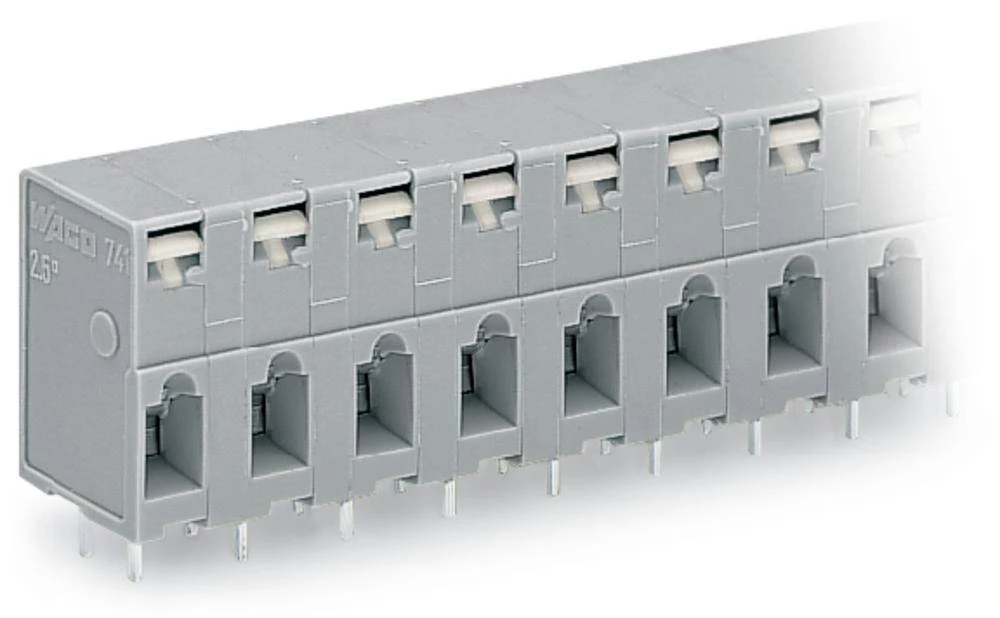 WAGO Opružni blok s stezaljkama 2.50 mm broj polova 9 sive boje 60 komada slika
