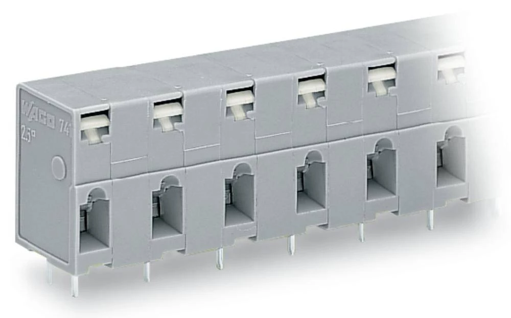 WAGO Opružni blok s stezaljkama 2.50 mm broj polova 8 sive boje 60 komada slika