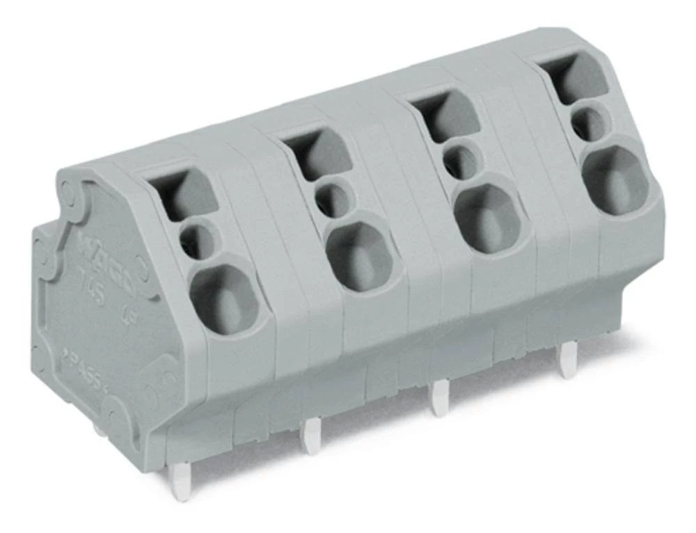 WAGO Opružni blok s stezaljkama 4.00 mm broj polova 6 sive boje 48 komada slika