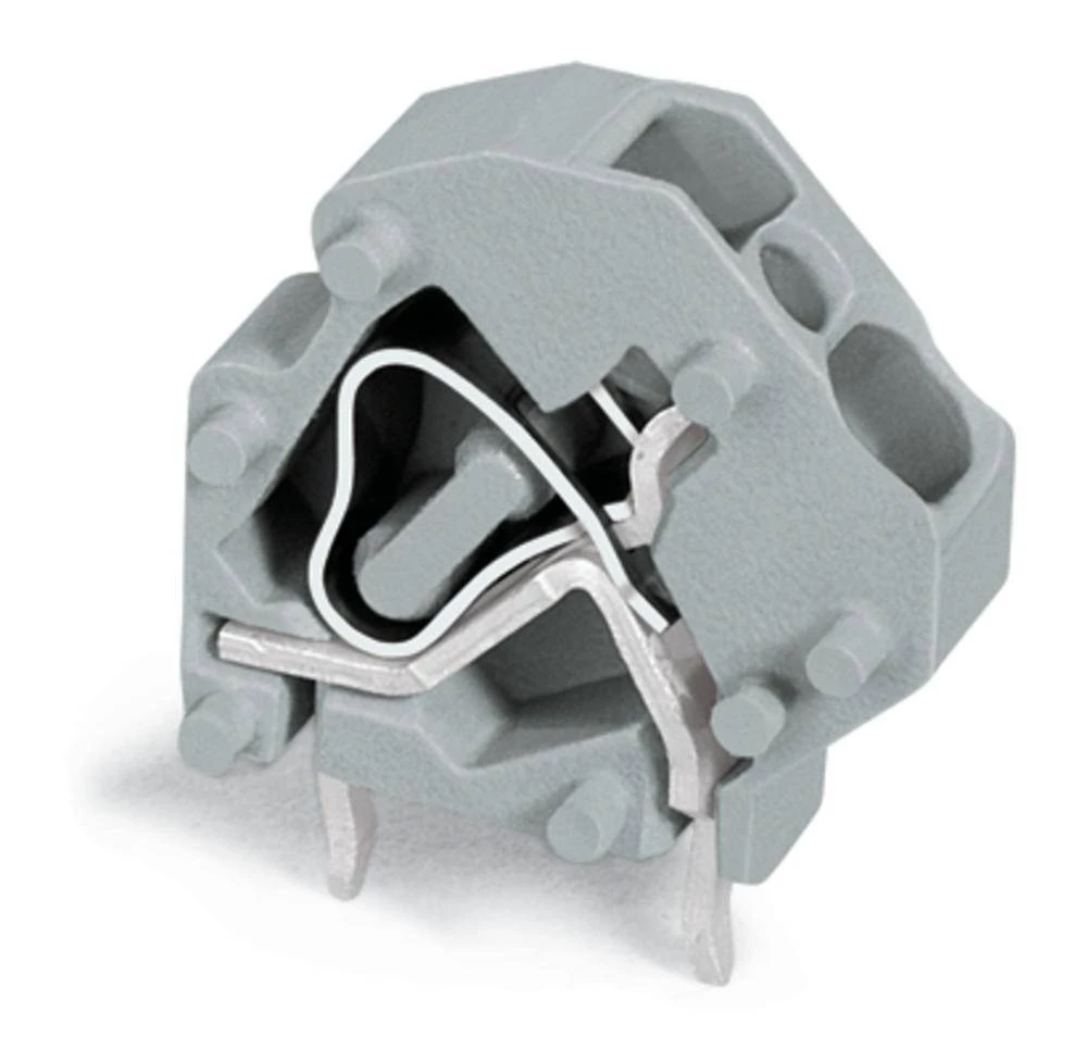 WAGO Opružni blok s stezaljkama 4.00 mm broj polova 1 svijetlo-sive boje 200 komada slika