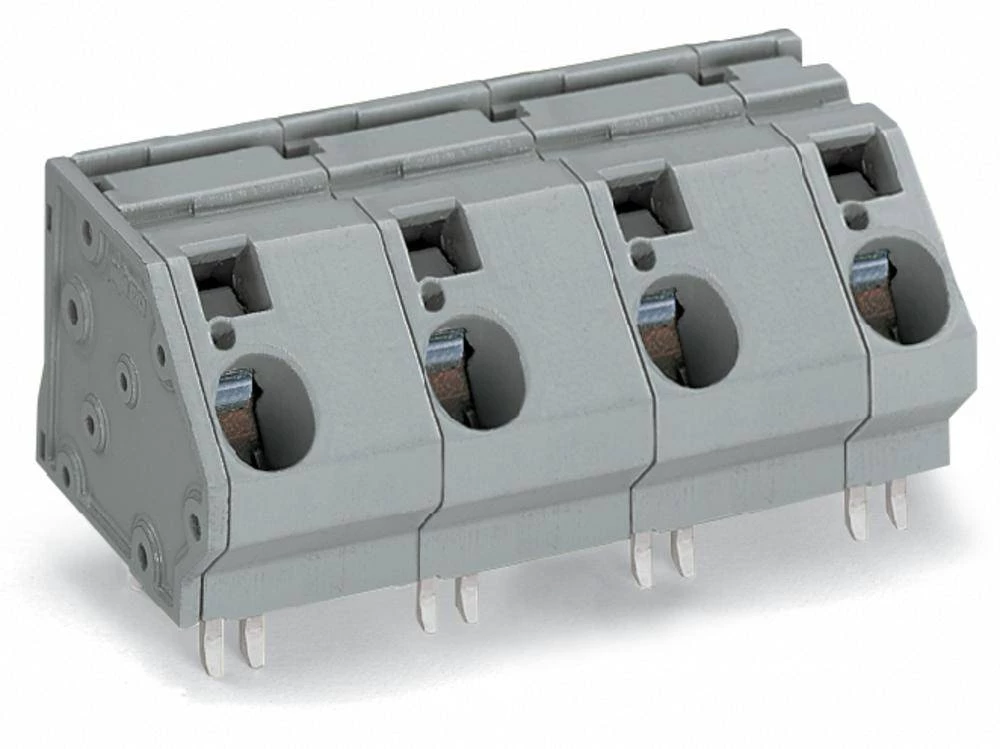 WAGO Opružni blok s stezaljkama 16.00 mm broj polova 4 sive boje 12 komada slika