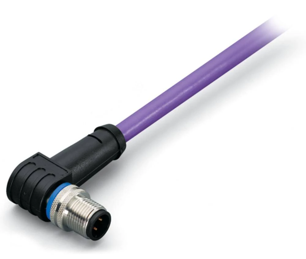 WAGO 756-1104/060-100 Senzor / aktuator podatkovni konektor, konfekcioniran M12 utikač, zakrivljeni 10 m broj polova: 5 1 komad slika