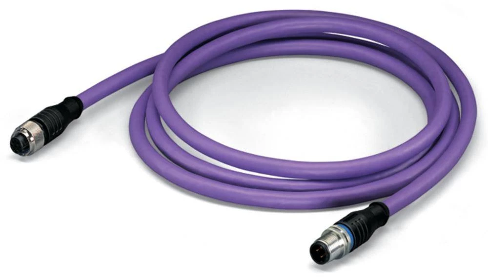 WAGO 756-1105/060-200 Senzor / aktuator podatkovni konektor, konfekcioniran M12 utikač, ravni, utičnica, ravna 20 m broj polova: slika