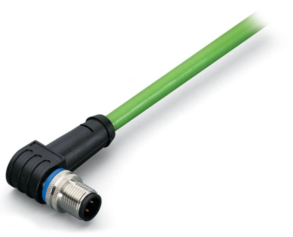 WAGO 756-1202/060-200 Senzor / aktuator podatkovni konektor, konfekcioniran M12 utikač, zakrivljeni 20 m broj polova: 4 1 komad slika