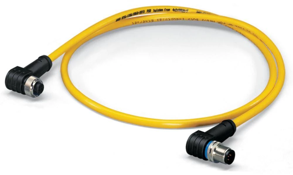 WAGO 756-1506/060-010 Senzor / aktuator podatkovni konektor, konfekcioniran M12 utikač, zakrivljeni, utičnica, zakrivljena 10 m slika