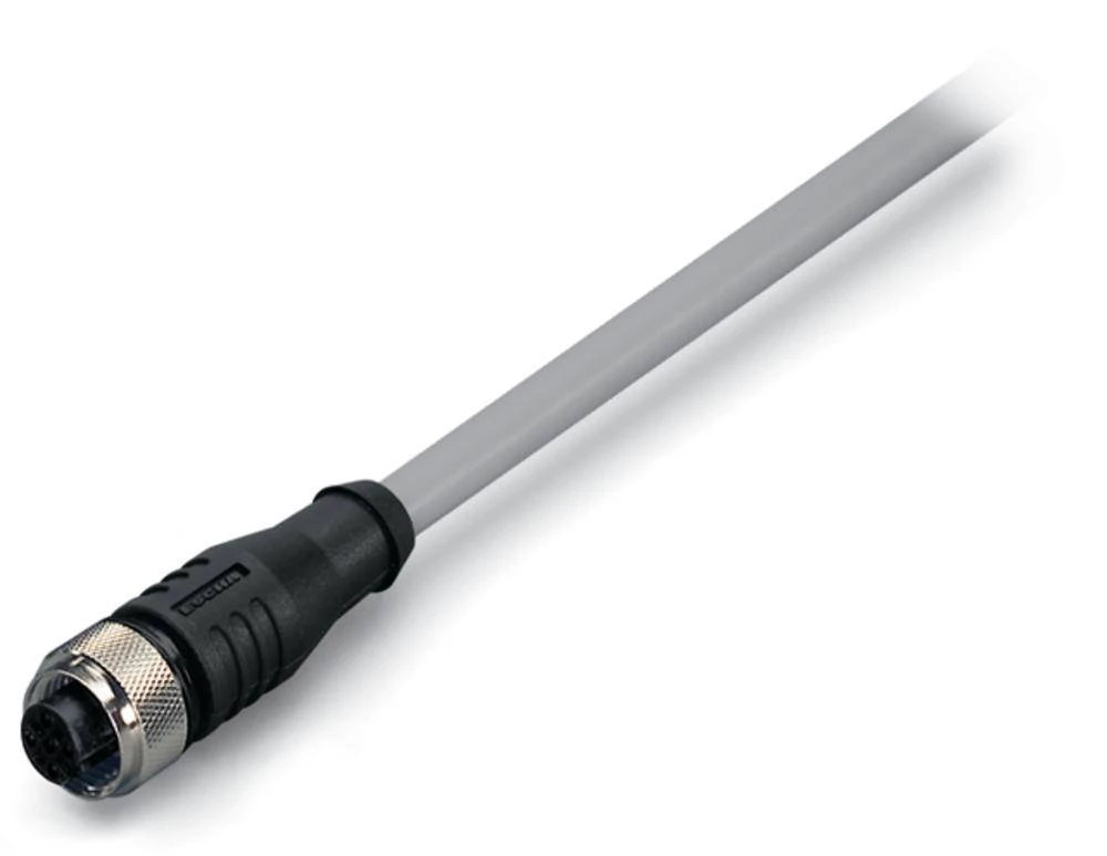 WAGO 756-3101/040-200 Senzor / aktuator podatkovni konektor, konfekcioniran M12 utičnica, ravna 20 m broj polova: 4 1 komad slika