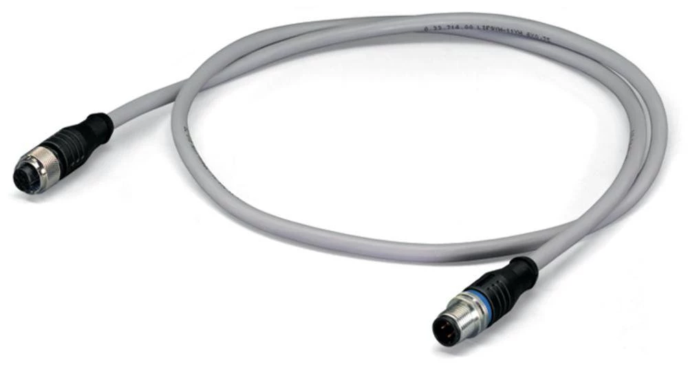 WAGO 756-3105/040-002 Senzor / aktuator podatkovni konektor, konfekcioniran M12 utikač, ravni, utičnica, ravna 0.20 m broj polov slika