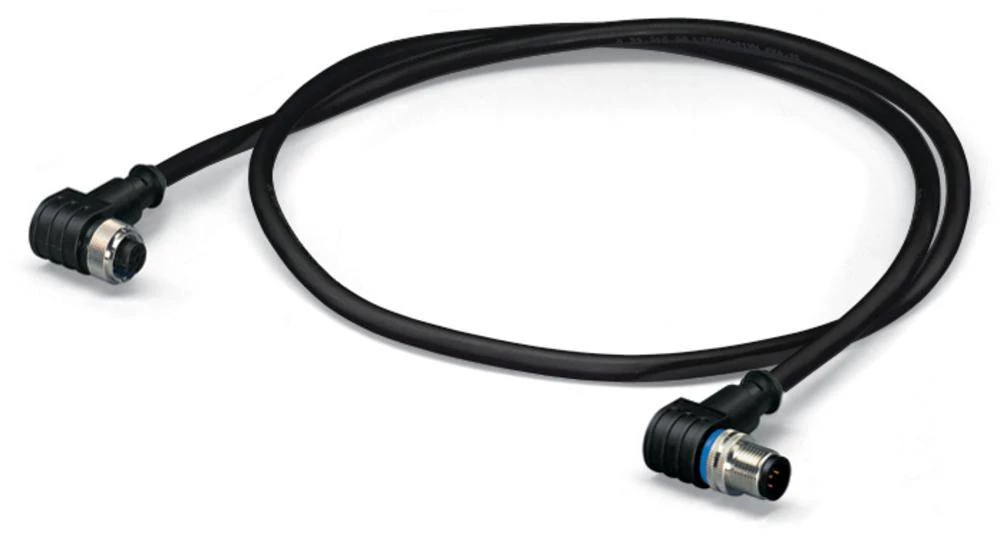 WAGO 756-5404/030-010 Senzor / aktuator-konektor, konfekcioniran M12 utikač, zakrivljeni, utičnica, zakrivljena 1 m broj polova: slika