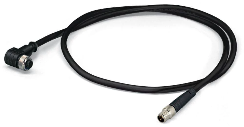 WAGO 756-5503/030-010 Senzor / aktuator-konektor, konfekcioniran M12 utikač, ravni, utičnica, zakrivljena 1 m broj polova: 3 10 slika