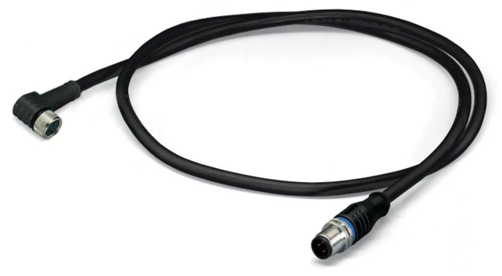 WAGO 756-5509/040-020 Senzor / aktuator-konektor, konfekcioniran M8 utikač, ravni, utičnica, zakrivljena 1 m broj polova: 4 10 k slika