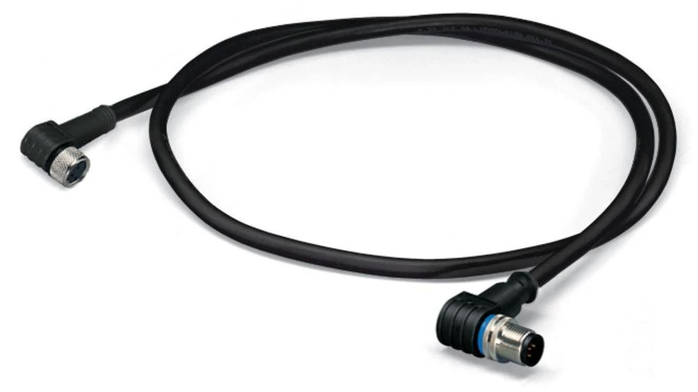 WAGO 756-5510/030-010 Senzor / aktuator-konektor, konfekcioniran M8 utikač, zakrivljeni, utičnica, zakrivljena 1 m broj polova: slika