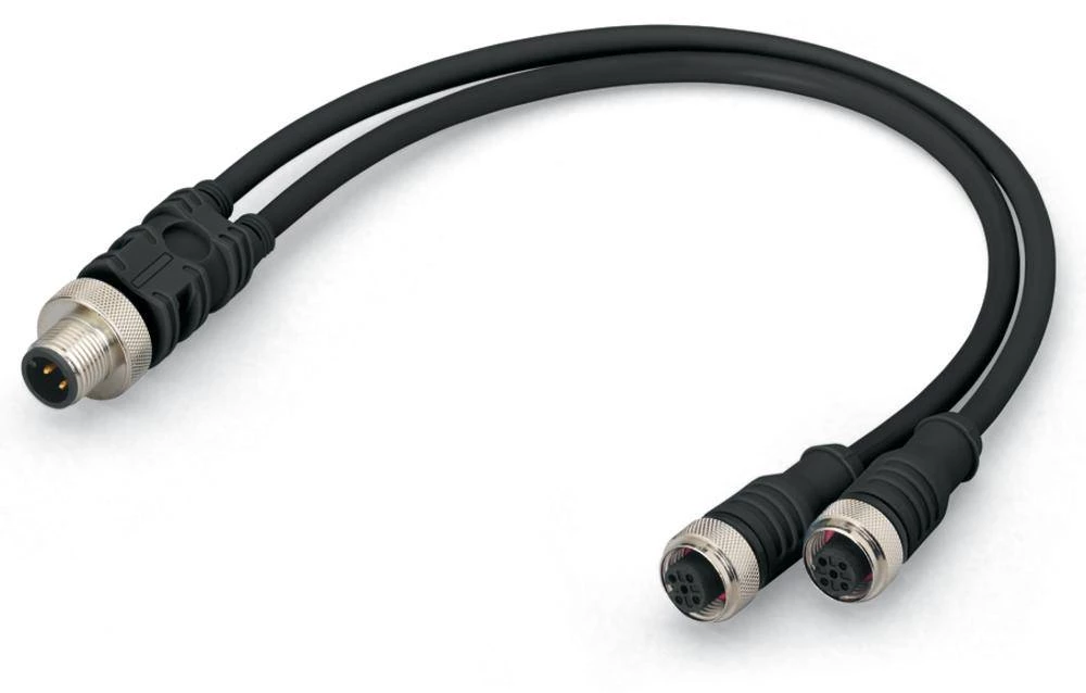 WAGO 756-5516/040-010 Senzor / aktuator-razdjelnik i adapter M12 utikač, ravni, utičnica, ravna 1 m 10 komada slika