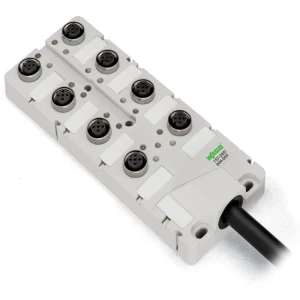 Senzor/aktuator kutija pasivni razdjelnik M12 s metalnim navojem 757-285/000-010 WAGO 1 komad slika