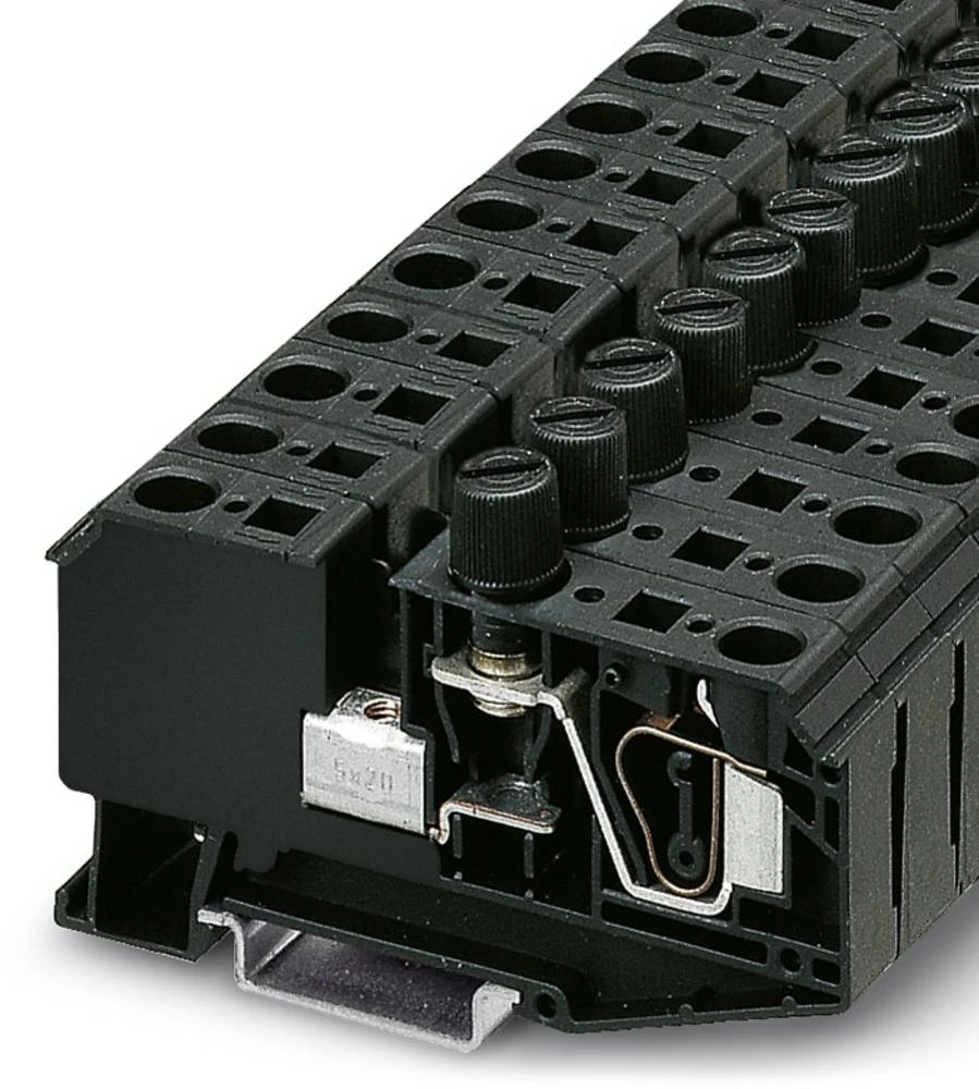 Sigurnosna redna stezaljka ZFK 6-DREHSI (5X20) crne boje Phoenix Contact 25 kom. slika