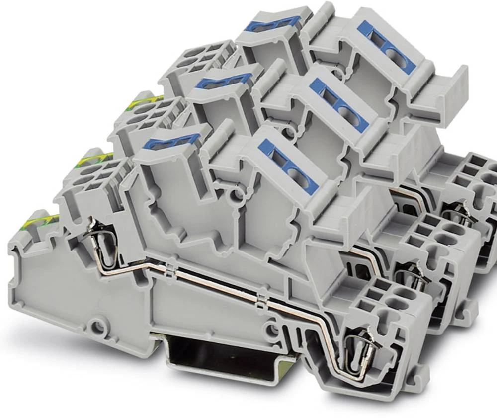 Instalacijska etažna stezaljka STI 2,5-1PE/3L/1N sive boje Phoenix Contact 15 kom. slika