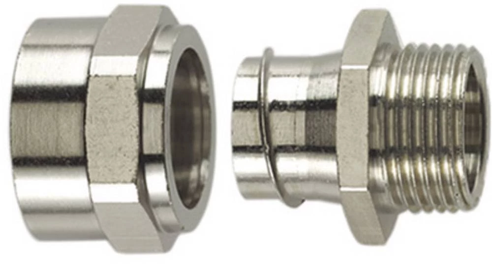 Uvodnica za cijev -metalna M20 16.90 mm - ravna HellermannTyton 166-33803 PCSB20-FM-M20 1 komad slika