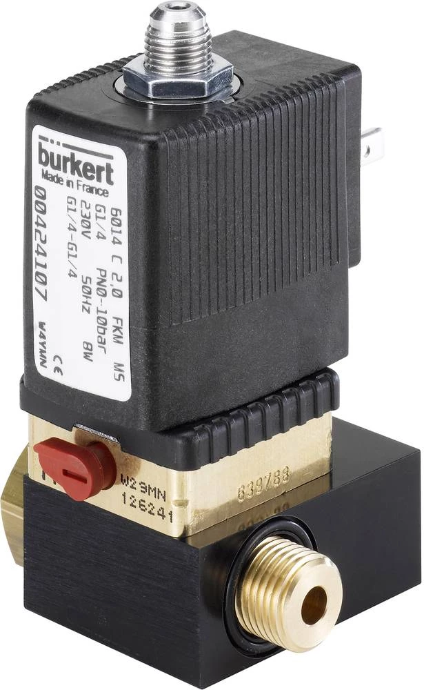 3/2-razvodni ventil s izravnim upravljanjem Bürkert 424123 24 V/DC G 1/8 nazivna širina 1.5 mm kućište od poliamida, brtveni mat slika