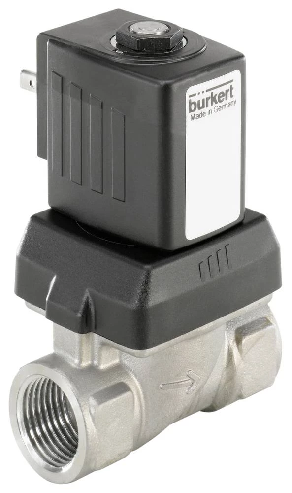 2/2-razvodni ventil s servo upravljanjem Bürkert 222155 230 V/AC G 3/8 nazivna širina 10 mm kućište od nehrđajućeg čelika, brtve slika