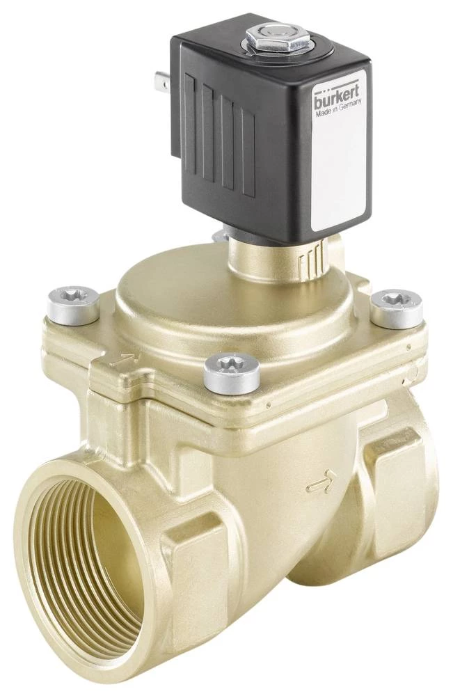 2/2-razvodni ventil s servo upravljanjem Bürkert 221860 24 V/AC G 1 1/4 nazivna širina 25 mm kućište od mjeda, brtveni materijal slika