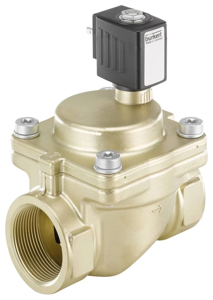 2/2-razvodni ventil s servo upravljanjem Bürkert 221863 24 V/AC G 1 1/2 nazivna širina 40 mm kućište od mjeda, brtveni materijal slika