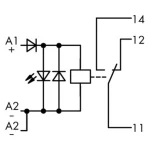 Industrijski relej 1 komad WAGO 789-304 Nazivni napon: 24 V/DC struja prebacivanja (maks.): 12 A 1 izmjenjivač