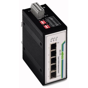 Mrežni prekidač, neupravljački WAGO 852-101 broj Ethernet portova 5, brzina LAN prijenosa 100 MBit/s radni napon 12 V/DC, 24 V/D slika