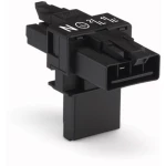 Mrežni-T-razdjelnik Mrežni-utikač - Mrežna-utičnica, Mrežna-utičnica ukupni broj polova: 4 crne boje WAGO 25 komada