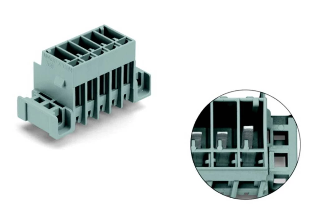 WAGO kučište utičnice-pločica 769 broj polova ukupno 5, razmaci: 5 mm 769-635/003-036 50 komada slika