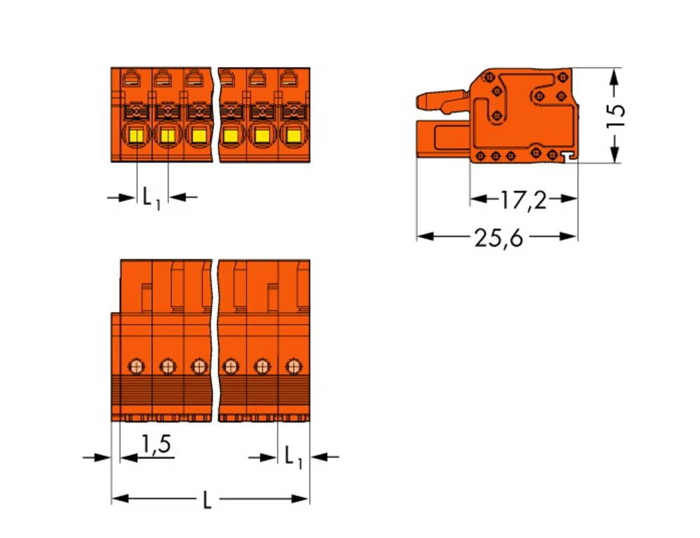 WAGO kučište utičnice-Kabel 2231 broj polova ukupno 14, razmaci: 5.08 mm 2231-314/026-000 25 komada slika