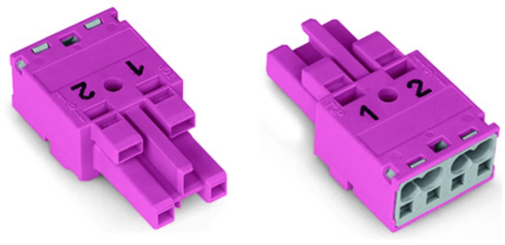 Mrežni-konektor WINSTA MIDI serija (mrežni konektor) WINSTA MIDI utičnica, ravna ukupni broj polova: 2 25 A sive boje WAGO 100 k slika