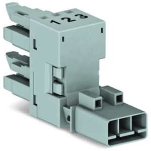 Mrežni-H-razdjelnik Mrežni-utikač - Mrežna-utičnica, Mrežna-utičnica ukupni broj polova: 3 tamno zelene boje WAGO 50 komada slika