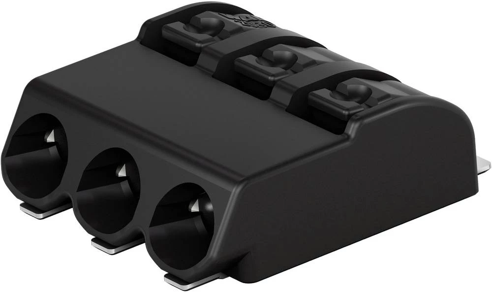 WAGO Opružni blok s stezaljkama 0.75 mm broj polova 3 crne boje 750 komada slika