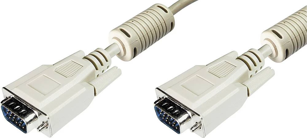 Digitus VGA Priključni kabel [1x Muški konektor VGA - 1x Muški konektor VGA] 3 m Siva slika