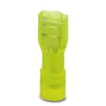 Natična stopica, širina utikača: 6.3 mm debljina utikača: 0.8 mm 180 ° potpuno izolirana, žute boje Phoenix Contact 3240541 25 k