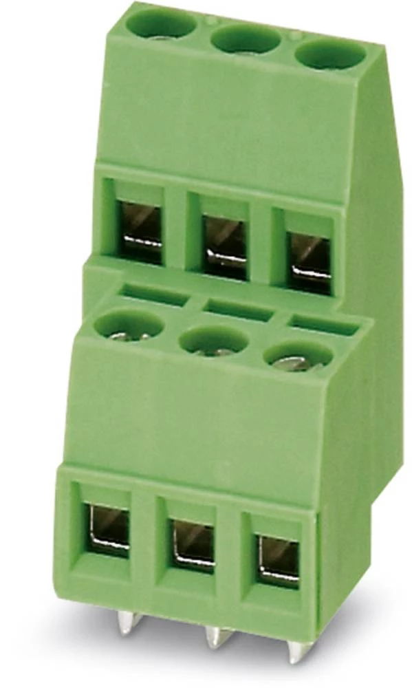 Dvokatna stezaljka 1.50 mm broj polova: 6 MKKDS 1,5/ 3-5,08 Phoenix Contact zelene boje 100 kom. slika