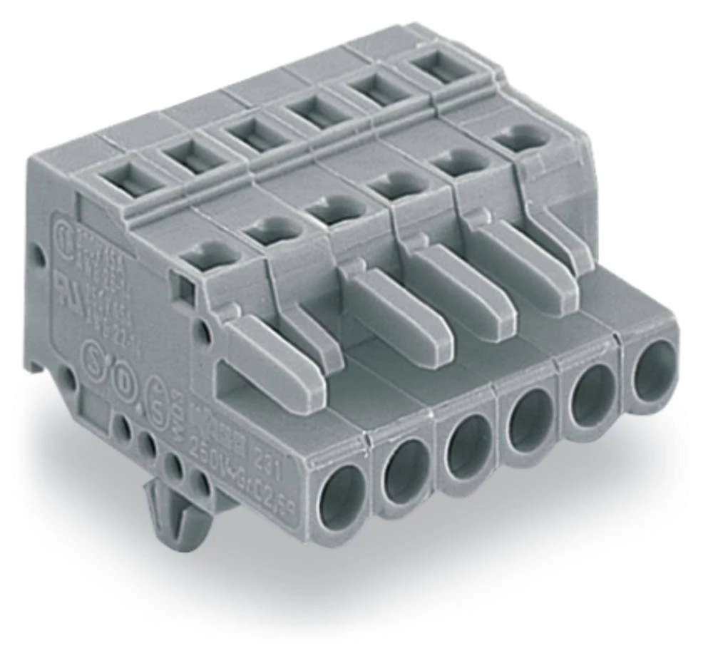 WAGO kučište utičnice-Kabel 231 broj polova ukupno 15, razmaci: 5 mm 231-115/008-047/035-000 10 komada slika