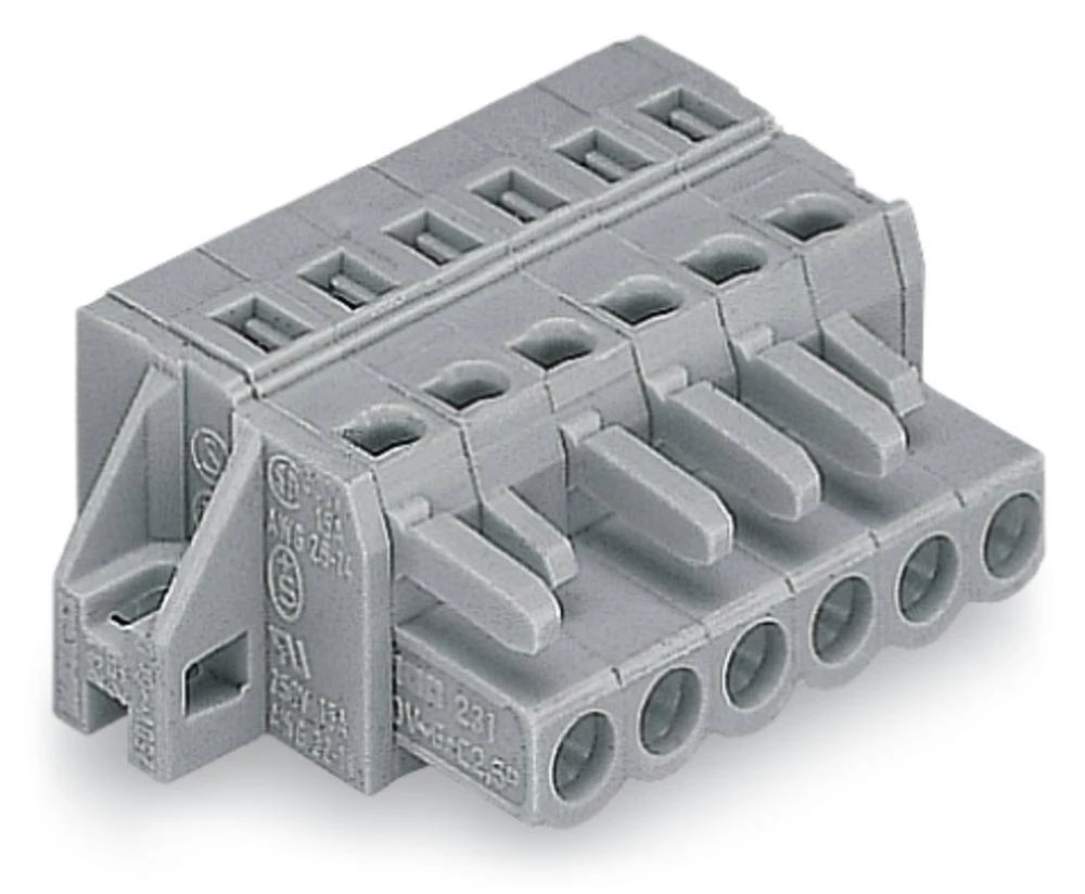 WAGO kučište utičnice-Kabel 231 broj polova ukupno 21, razmaci: 5 mm 231-121/031-000 10 komada slika